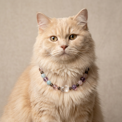 Galaxy Core | Handmade Natural Crystal Pet Necklace