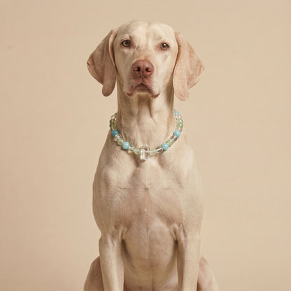 Blue Sky Heart Promise | Handmade Natural Crystal Pet Necklace