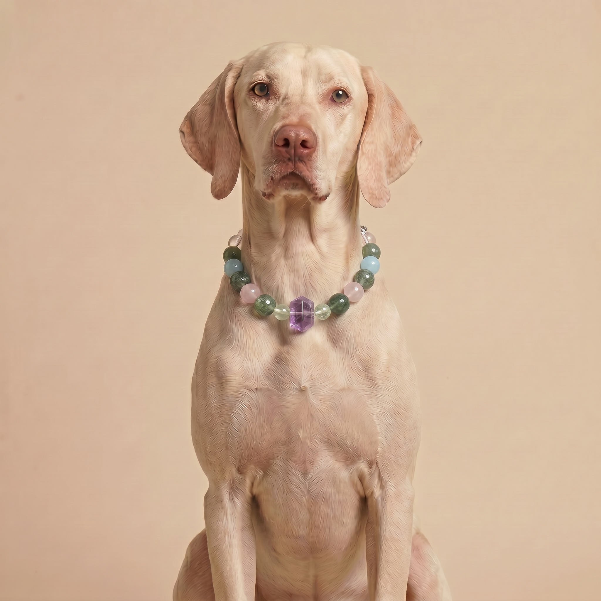 Purple Mist Heart Connection | Handmade Natural Crystal Pet Necklace