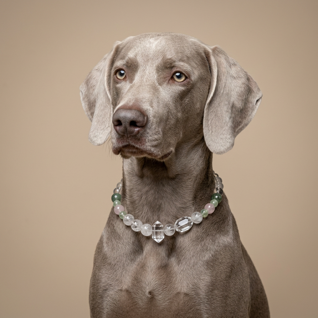 Clear Bridge of Hearts | Handmade Natural Crystal Pet Necklace