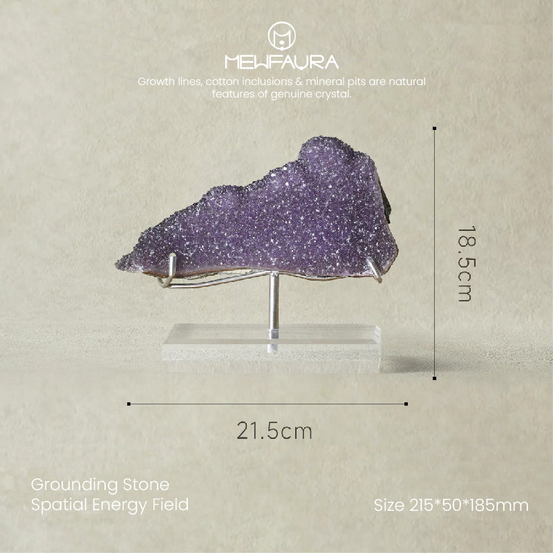 Collector Grade Natural Amethyst Cluster with Stand
