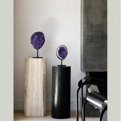 Collector Grade Natural Amethyst Cluster with Stand
